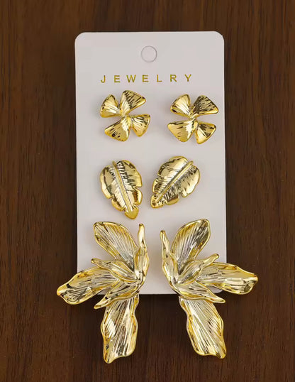 Gold Summer Earrings Multipack