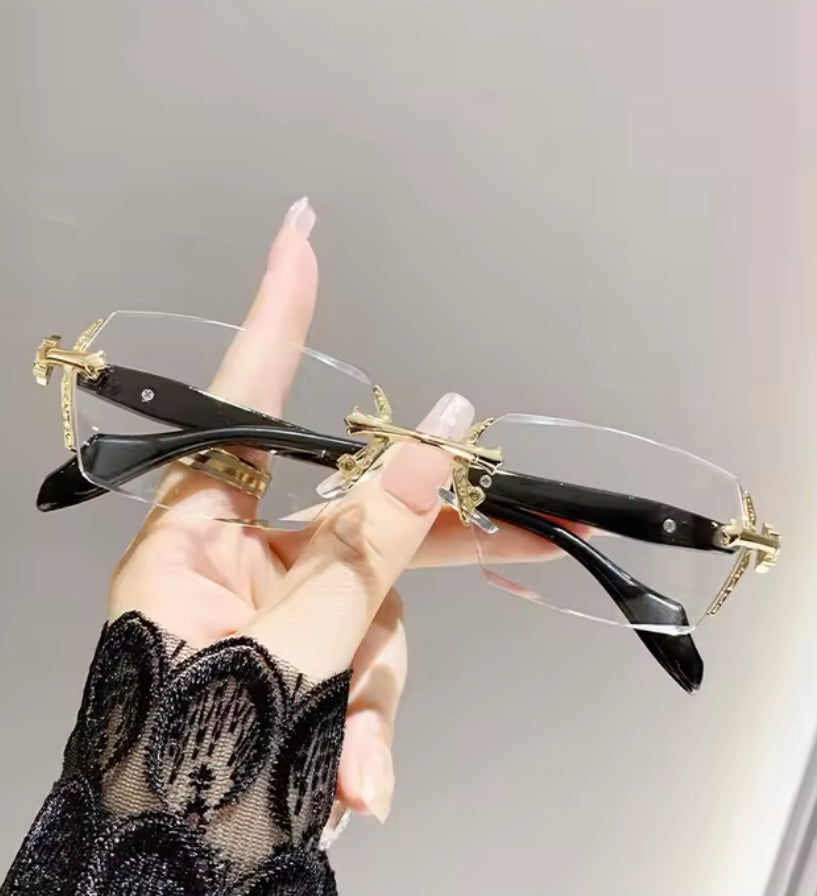 Frameless Gothic Blue Light Glasses