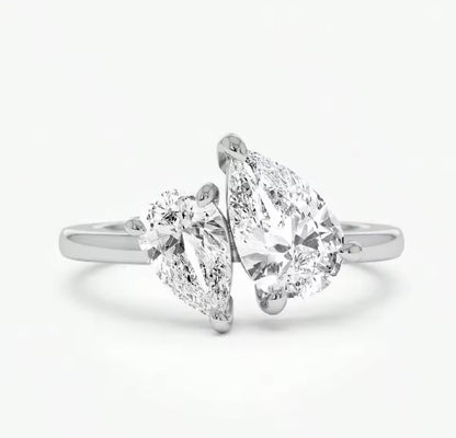Crystal Water Drop Ring