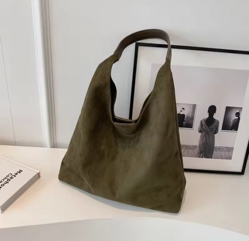 Suede Tote Bag