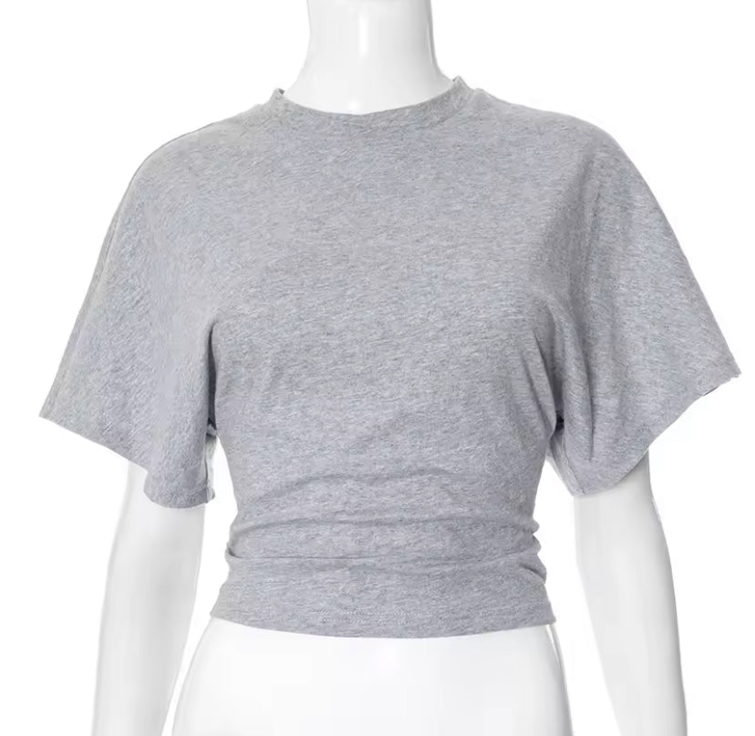 Fitted Waist Cropped T-Shirt