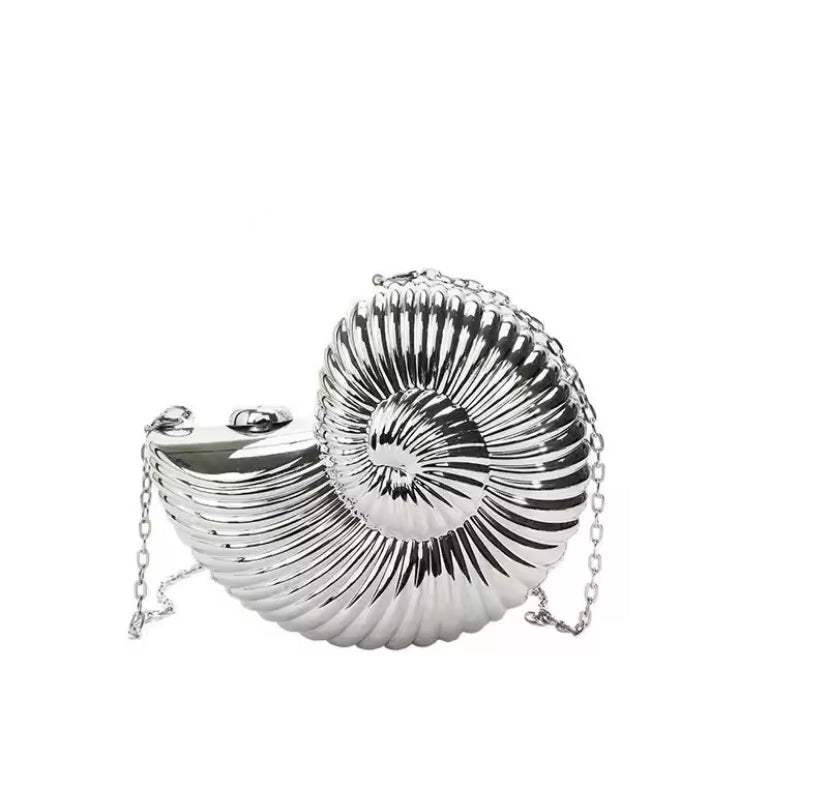 Metallic Seashell Handbag