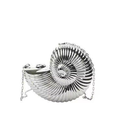Metallic Seashell Handbag