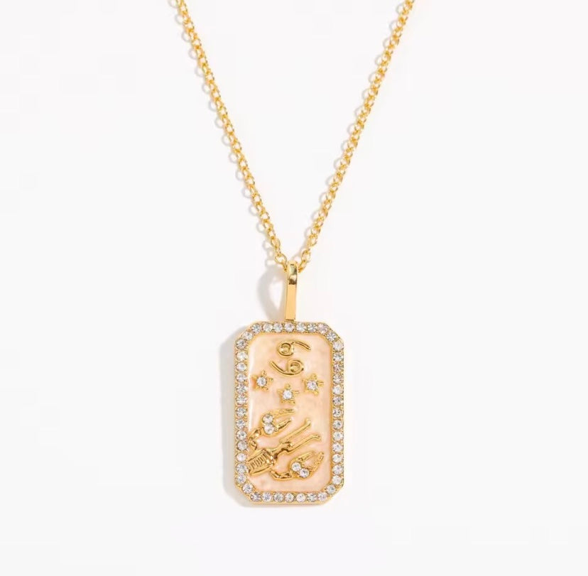 Pearl Resin Star Sign Necklace