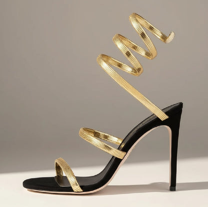 Wrap Around Strap Heels