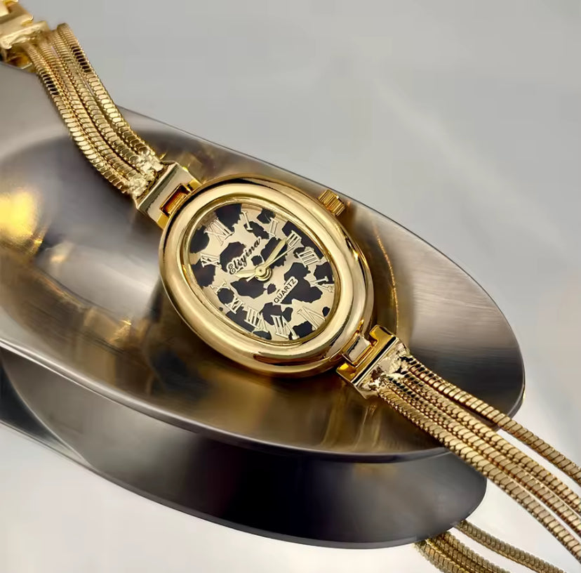 Oval Chain Strap Watch