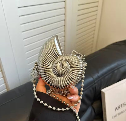 Metallic Seashell Handbag