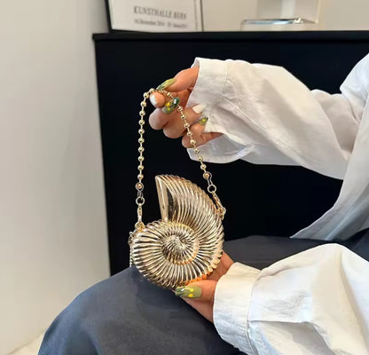 Metallic Seashell Handbag