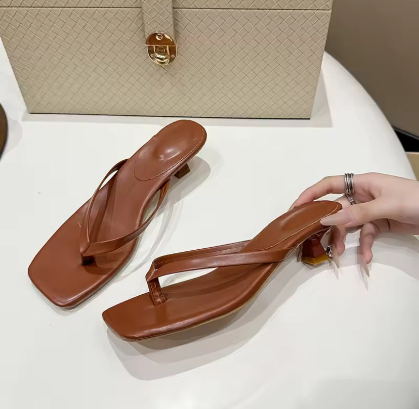 Flip Flop Kitten Heels