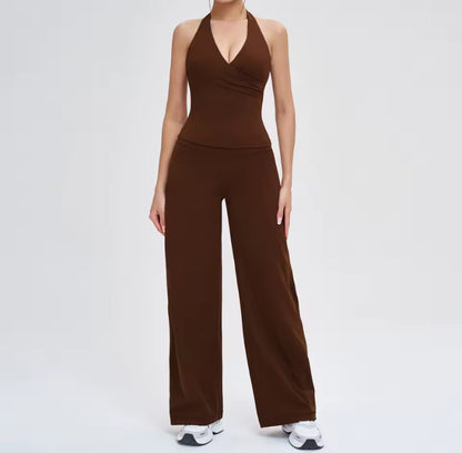 Halter Loose Fit Yoga Gym Set