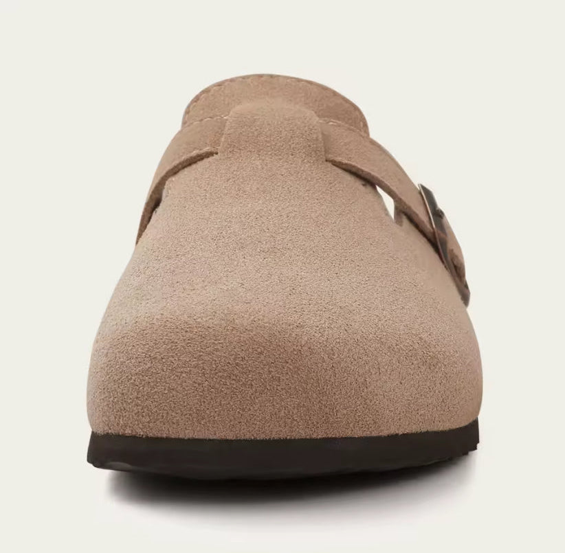 Slip On Suede Cork Clogs