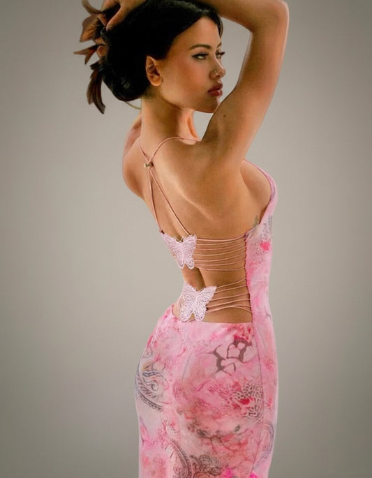 Butterfly Back Maxi Dress