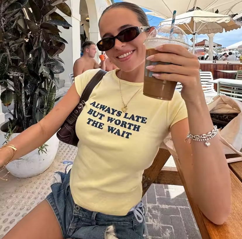 Yellow Quote Top