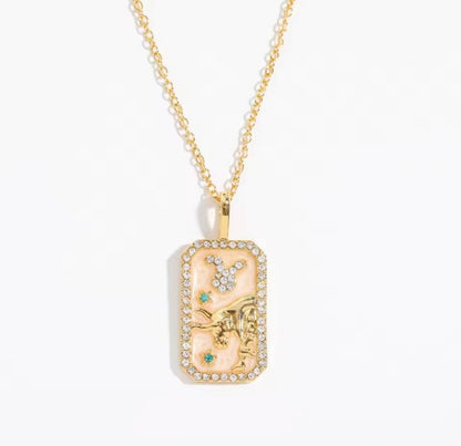 Pearl Resin Star Sign Necklace