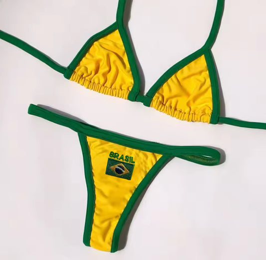 Brasil Embroidered Bikini