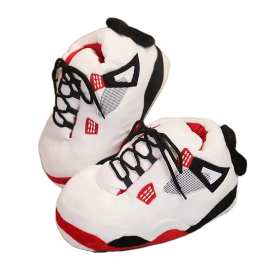 Adults Unisex Plush Novelty Sneaker Trainer Slippers