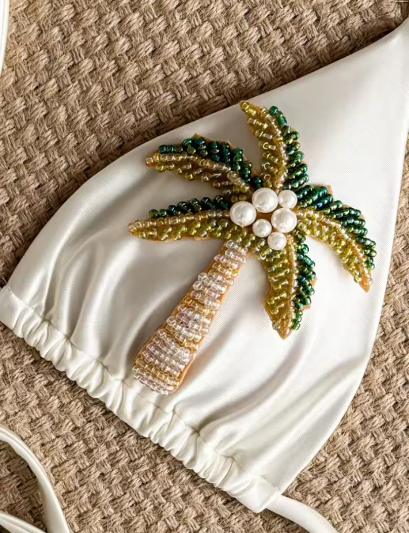 Beaded Palm Tree Bikini