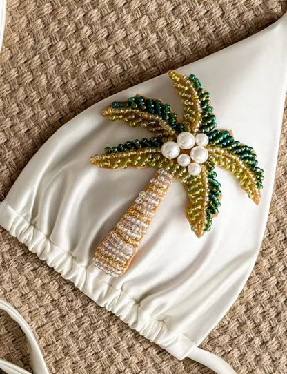 Beaded Palm Tree Bikini