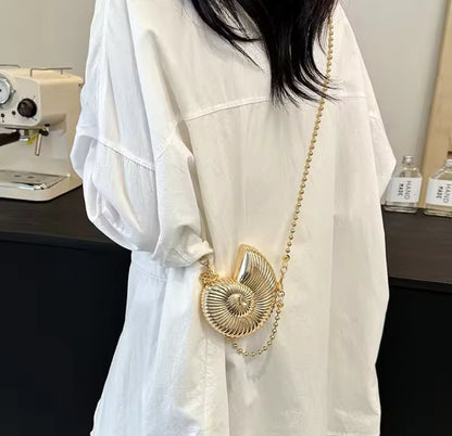 Metallic Seashell Handbag