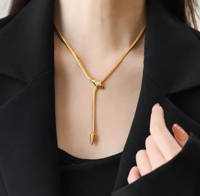 Snake Dangle Necklace
