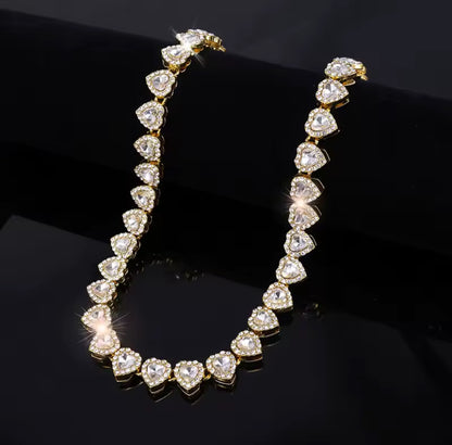 Crystal Heart Jewellery Set