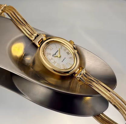 Oval Chain Strap Watch