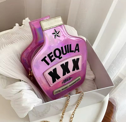 Tequila Style Chain Strap Cross Body Bag
