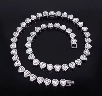 Crystal Heart Jewellery Set