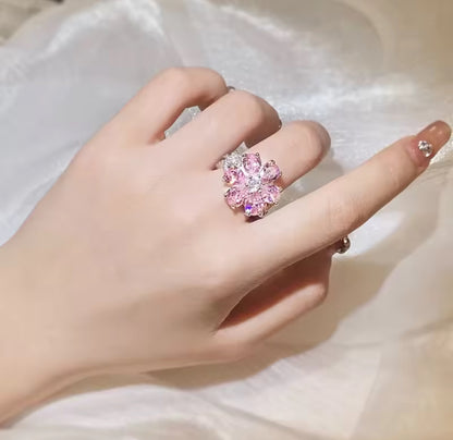 Flower Crystal Ring