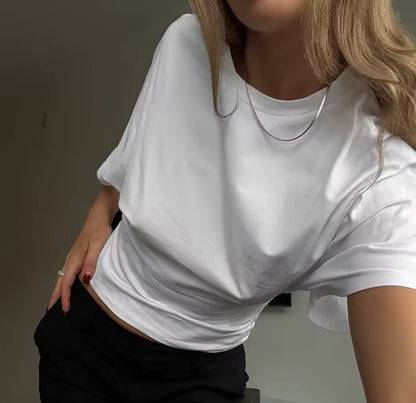 Fitted Waist Cropped T-Shirt
