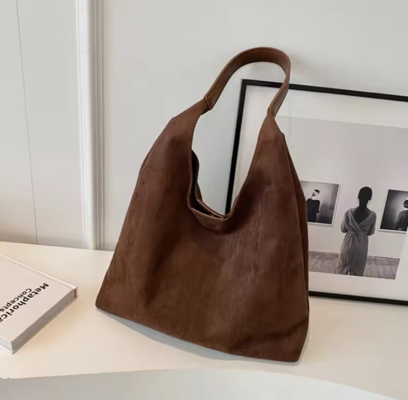 Suede Tote Bag