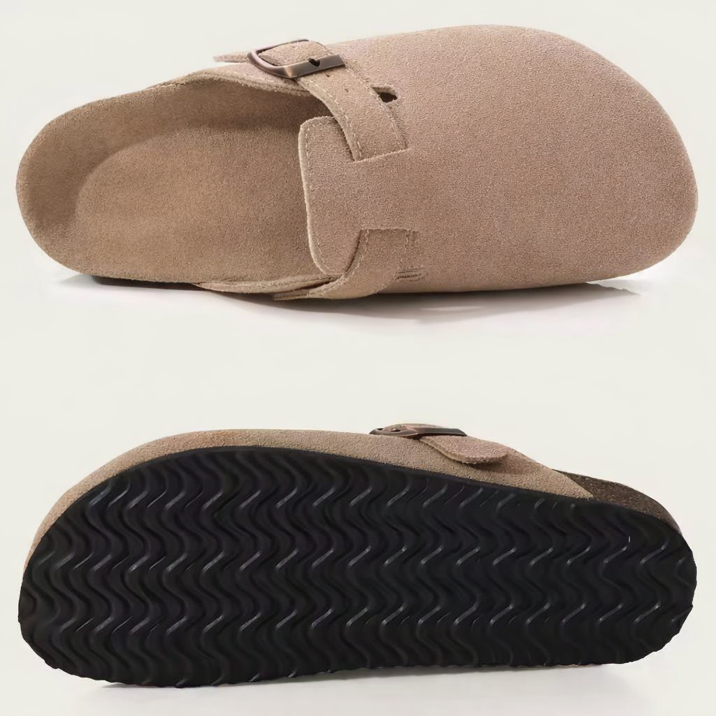 Slip On Suede Cork Clogs