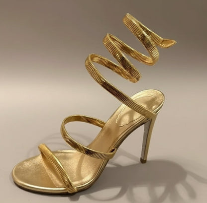 Wrap Around Strap Heels