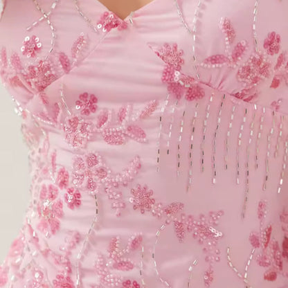 Floral Beaded Top