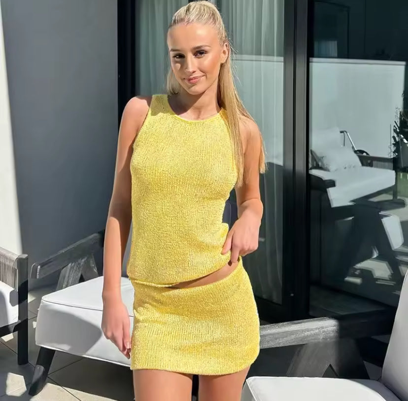 Crochet Knit Shine Co-ord