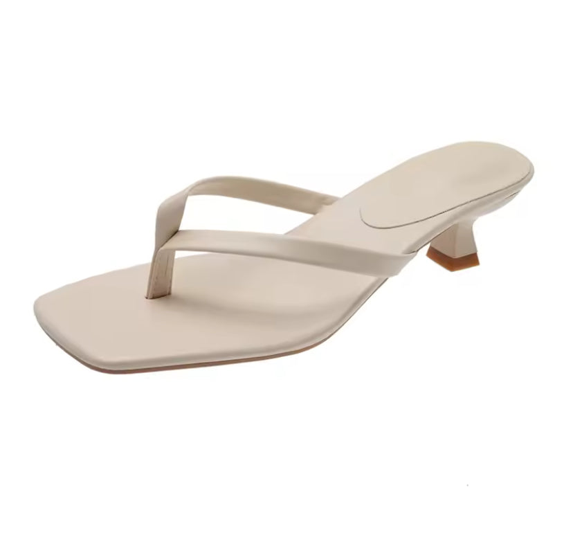 Flip Flop Kitten Heels