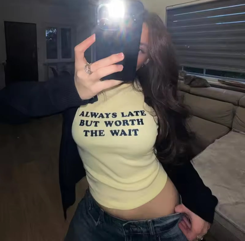 Yellow Quote Top