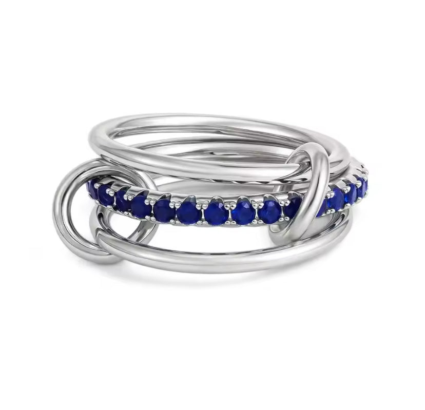 Diamanté Stack Rings
