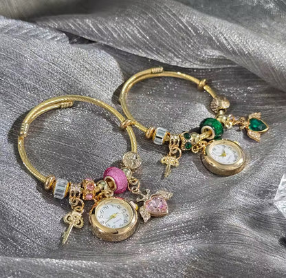 Vintage Charm Bracelet Watch