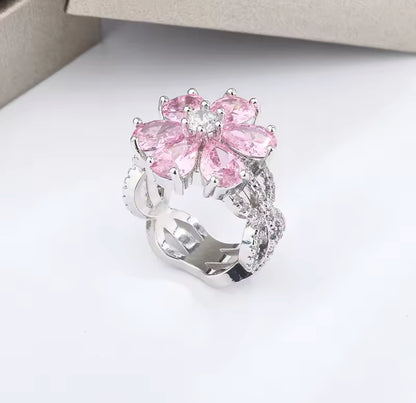 Flower Crystal Ring