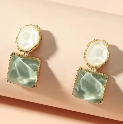 Water Effect Statement Earrings