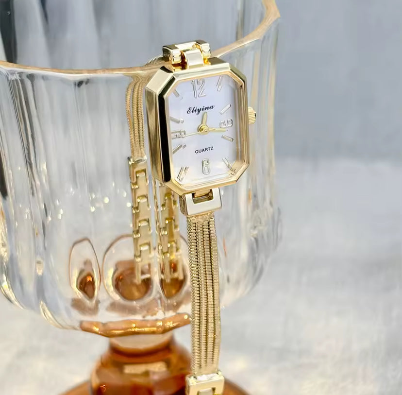 Square Chain Strap Watch