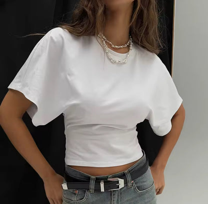 Fitted Waist Cropped T-Shirt
