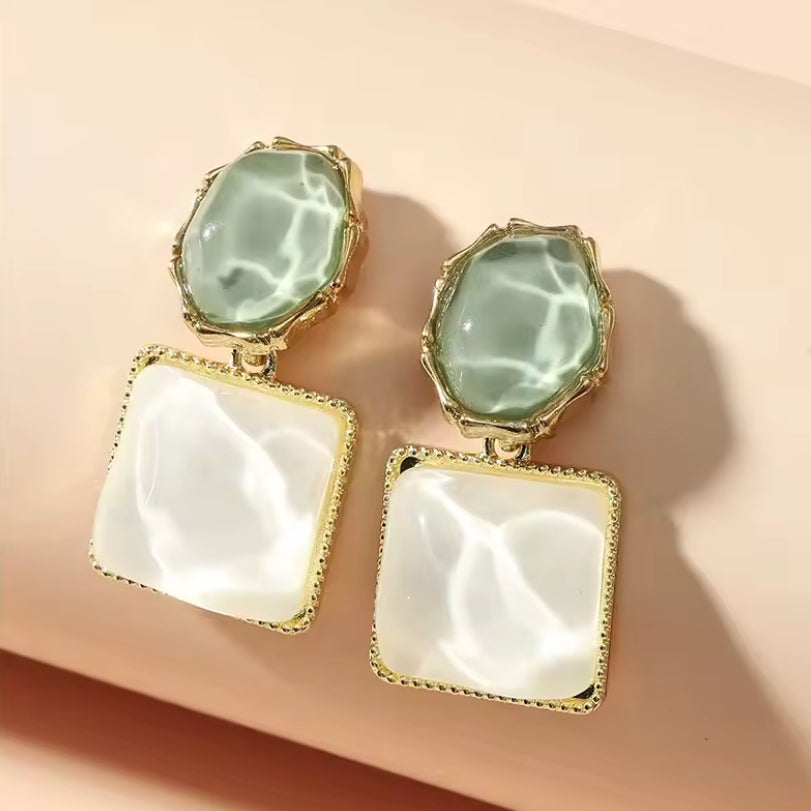 Water Effect Statement Earrings