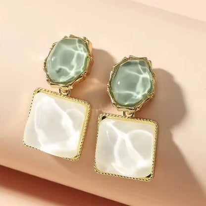 Water Effect Statement Earrings