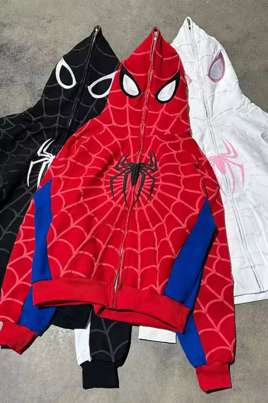 Spider-Man Zip Up Print Hoodie