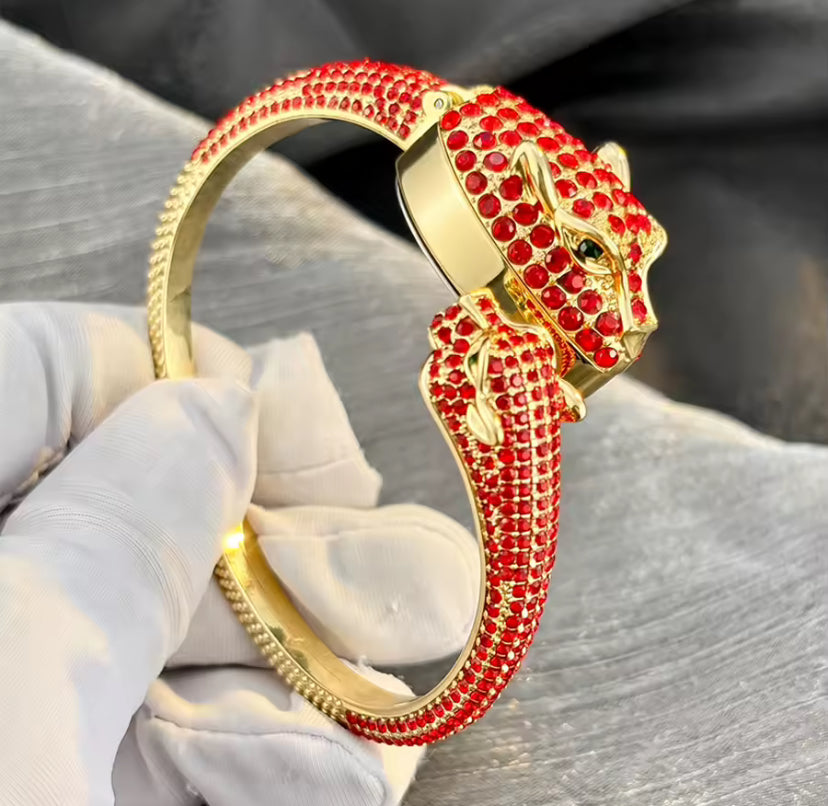Leopard Bangle Watch