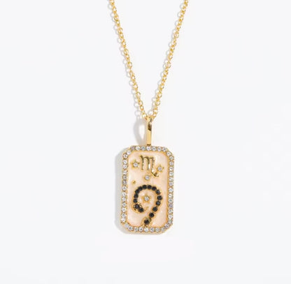 Pearl Resin Star Sign Necklace