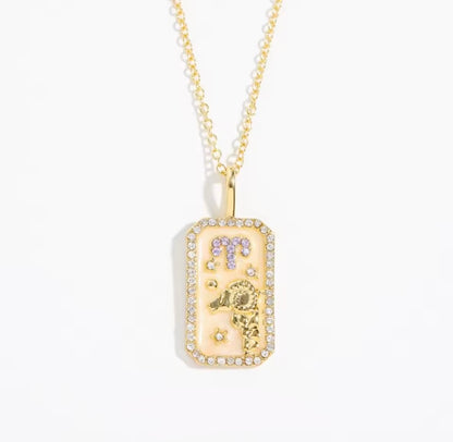 Pearl Resin Star Sign Necklace