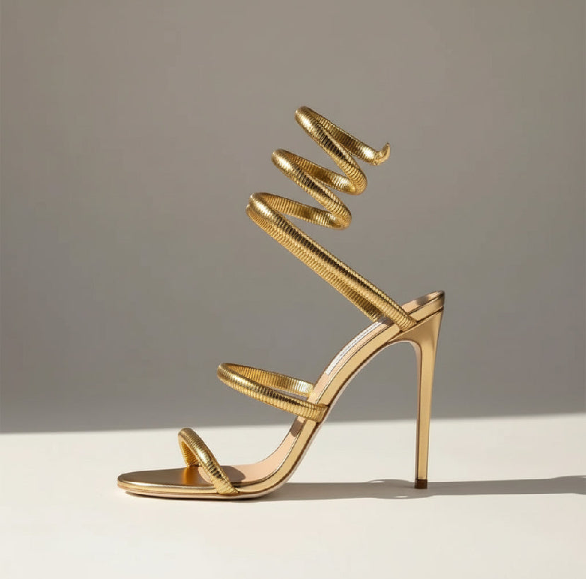 Wrap Around Strap Heels